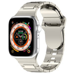 Square Buckle Armor Style Silicone Watch Band, For Apple Watch 8 45mm, For Apple Watch SE 2022 40mm, For Apple Watch SE 2022 44mm