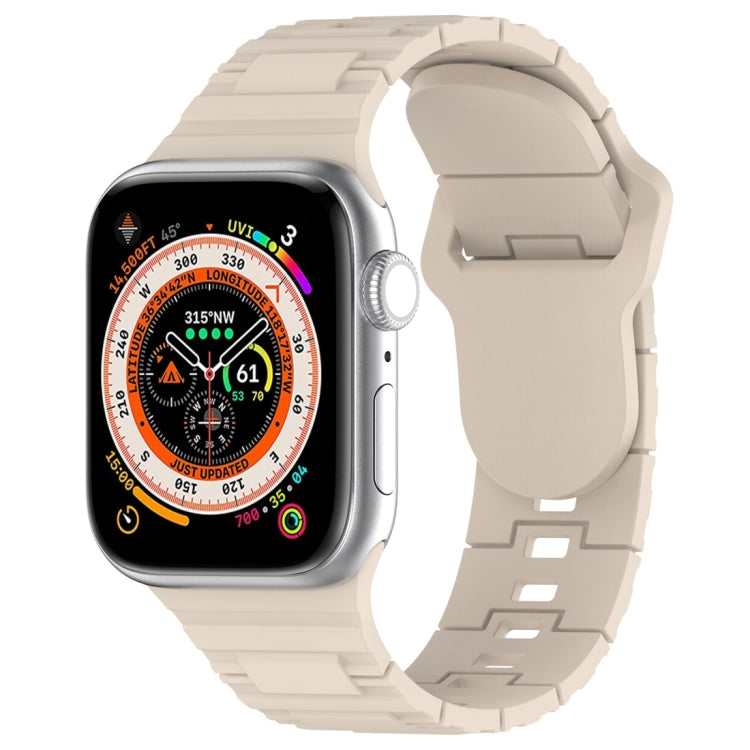 สายรัดนาฬิกาซิลิโคนสไตล์เกราะหัวเข็มขัดสี่เหลี่ยม สำหรับ Apple Watch SE ขนาด 44 มม., สำหรับ Apple Watch 6 ขนาด 40 มม., สำหรับ Apple Watch 6 ขนาด 44 มม.