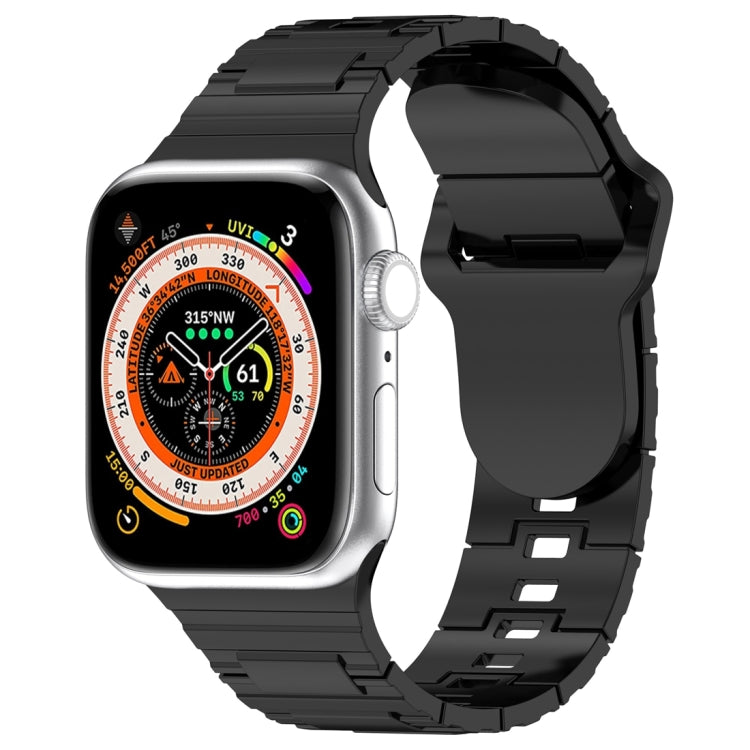 สายรัดนาฬิกาซิลิโคนสไตล์เกราะหัวเข็มขัดสี่เหลี่ยม สำหรับ Apple Watch 3 ขนาด 42 มม., สำหรับ Apple Watch 2 ขนาด 42 มม., สำหรับ Apple Watch 2 ขนาด 38 มม.