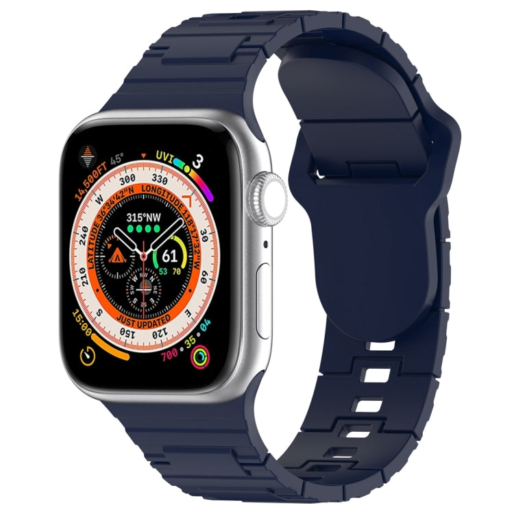 สายรัดนาฬิกาซิลิโคนสไตล์เกราะหัวเข็มขัดสี่เหลี่ยม สำหรับ Apple Watch 3 ขนาด 42 มม., สำหรับ Apple Watch 2 ขนาด 42 มม., สำหรับ Apple Watch 2 ขนาด 38 มม.