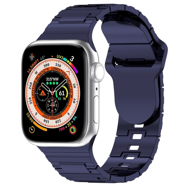 สายรัดนาฬิกาซิลิโคนสไตล์เกราะหัวเข็มขัดสี่เหลี่ยม สำหรับ Apple Watch SE 2023 ขนาด 40 มม., สำหรับ Apple Watch 4 ขนาด 40 มม., สำหรับ Apple Watch 3 ขนาด 38 มม.