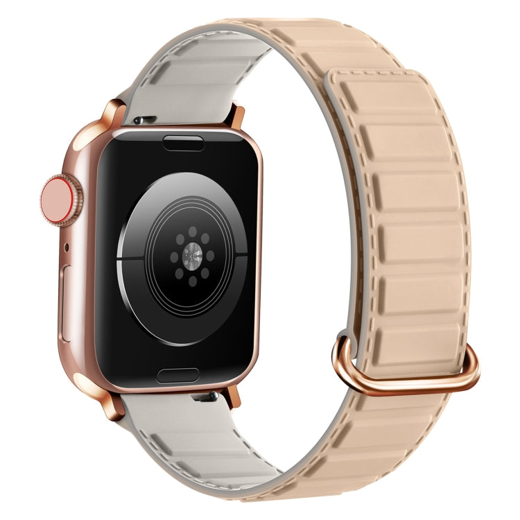 สายรัดนาฬิกาซิลิโคนแม่เหล็กแบบหัวเข็มขัดกลับ สำหรับ Apple Watch Series 8 45mm, สำหรับ Apple Watch SE 2022 40mm, สำหรับ Apple Watch SE 2022 44mm