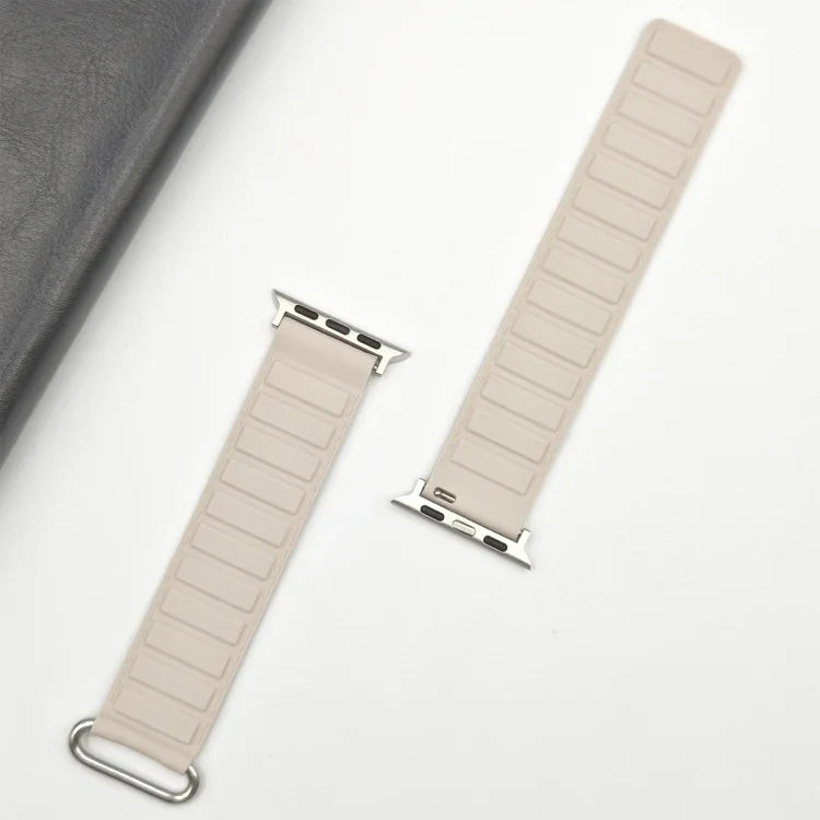 สายซิลิโคนแม่เหล็กหัวเข็มขัดกลับด้าน สำหรับ Apple Watch 38mm