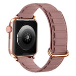 สายซิลิโคนแม่เหล็กหัวเข็มขัดกลับด้าน สำหรับ Apple Watch 38mm