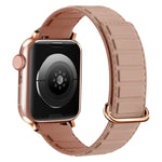 สายซิลิโคนแม่เหล็กหัวเข็มขัดกลับด้าน สำหรับ Apple Watch 38mm