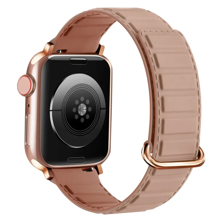 สายซิลิโคนแม่เหล็กหัวเข็มขัดกลับด้าน สำหรับ Apple Watch 38mm