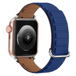 สายรัดนาฬิกาซิลิโคนแม่เหล็กแบบหัวเข็มขัดกลับ สำหรับ Apple Watch Series 9 41mm, สำหรับ Apple Watch Ultra 49mm, สำหรับ Apple Watch Series 8 41mm
