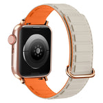 สายรัดนาฬิกาซิลิโคนแม่เหล็กแบบหัวเข็มขัดกลับด้าน สำหรับ Apple Watch Series 10 ขนาด 46 มม., สำหรับ Apple Watch Series 10 ขนาด 42 มม., สำหรับ Apple Watch SE 2023 ขนาด 44 มม.