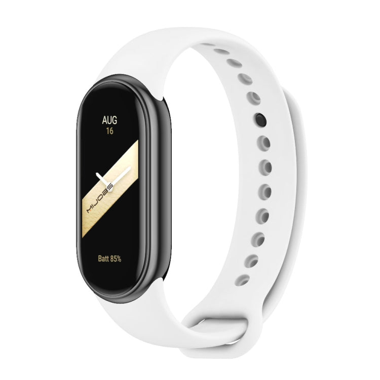 Mijobs Solid Color Silicone Watch Band, For Xiaomi Smart Band 10 / 9 / 8