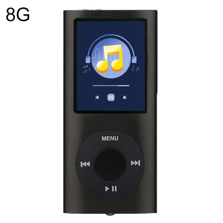 เครื่องเล่น MP4 หน้าจอ TFT 1.8 นิ้ว ตัวเครื่องโลหะ พร้อมการ์ด TF 8G + หูฟัง + สาย, พร้อมการ์ด TF 16G + หูฟัง + สาย, พร้อมหูฟัง + สาย