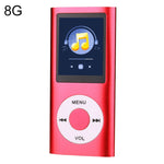 เครื่องเล่น MP4 หน้าจอ TFT 1.8 นิ้ว ตัวเครื่องโลหะ พร้อมการ์ด TF 8G + หูฟัง + สาย, พร้อมการ์ด TF 16G + หูฟัง + สาย, พร้อมหูฟัง + สาย