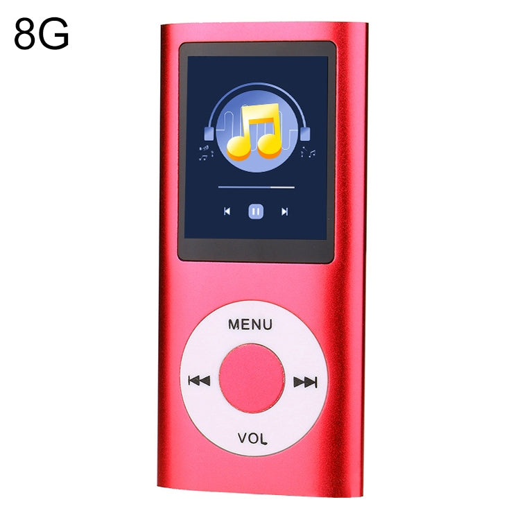 เครื่องเล่น MP4 หน้าจอ TFT 1.8 นิ้ว ตัวเครื่องโลหะ พร้อมการ์ด TF 8G + หูฟัง + สาย, พร้อมการ์ด TF 16G + หูฟัง + สาย, พร้อมหูฟัง + สาย