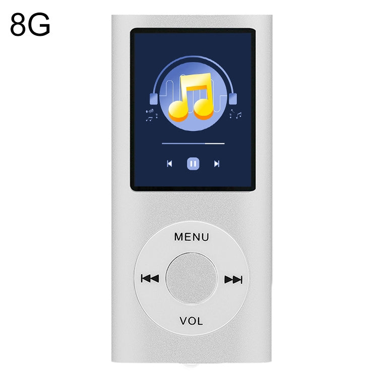 เครื่องเล่น MP4 หน้าจอ TFT 1.8 นิ้ว ตัวเครื่องโลหะ พร้อมการ์ด TF 8G + หูฟัง + สาย, พร้อมการ์ด TF 16G + หูฟัง + สาย, พร้อมหูฟัง + สาย