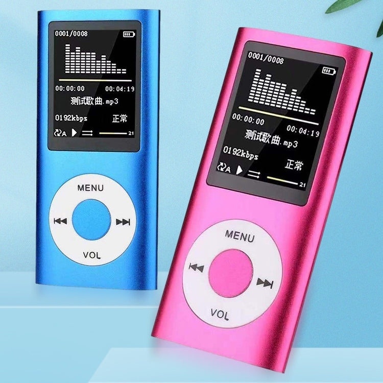 เครื่องเล่น MP4 หน้าจอ TFT 1.8 นิ้ว ตัวเครื่องโลหะ พร้อมการ์ด TF 8G + หูฟัง + สาย, พร้อมการ์ด TF 16G + หูฟัง + สาย, พร้อมหูฟัง + สาย