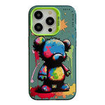 เคสโทรศัพท์ PC + TPU ซีรีส์ภาพวาดน้ำมันลายสัตว์ สำหรับ iPhone 16 Pro Max