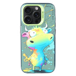 เคสโทรศัพท์ลายภาพวาดน้ำมันสัตว์ PC + TPU สำหรับ iPhone 16 Pro