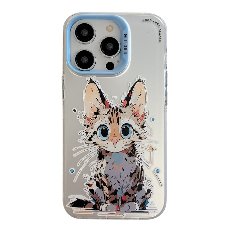 เคสโทรศัพท์ลายภาพวาดน้ำมันสัตว์ PC + TPU สำหรับ iPhone 16 Pro