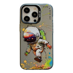 เคสโทรศัพท์ PC + TPU ซีรีส์ภาพวาดน้ำมันลายสัตว์ สำหรับ iPhone 16 Pro Max