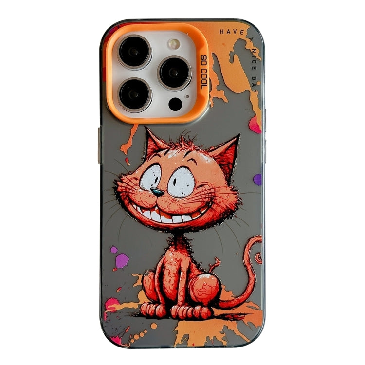 เคสโทรศัพท์ลายภาพวาดน้ำมันสัตว์ PC + TPU สำหรับ iPhone 16 Pro