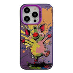 เคสโทรศัพท์ลายภาพวาดน้ำมันสัตว์ PC + TPU สำหรับ iPhone 16 Pro