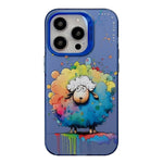 เคสโทรศัพท์ลายภาพวาดน้ำมันสัตว์ PC + TPU สำหรับ iPhone 16 Pro