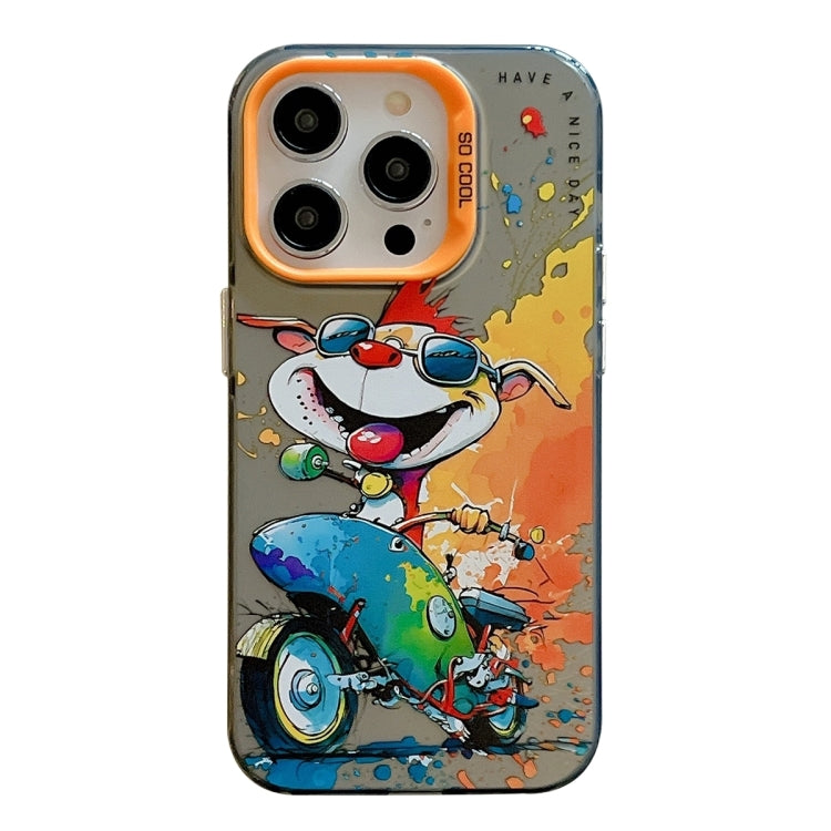 เคสโทรศัพท์ลายภาพวาดน้ำมันสัตว์ PC + TPU สำหรับ iPhone 16 Pro