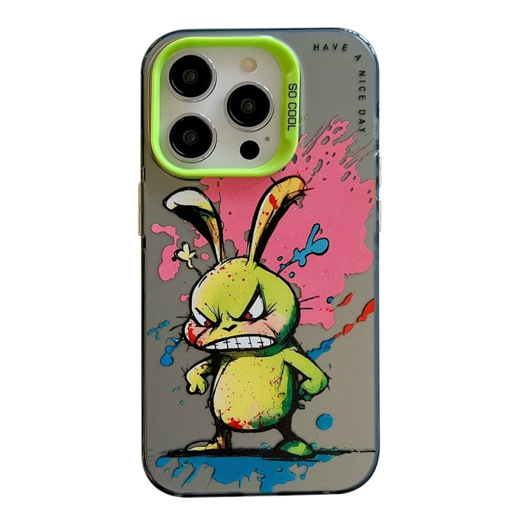 เคสโทรศัพท์ลายภาพวาดน้ำมันสัตว์ PC + TPU สำหรับ iPhone 16 Pro