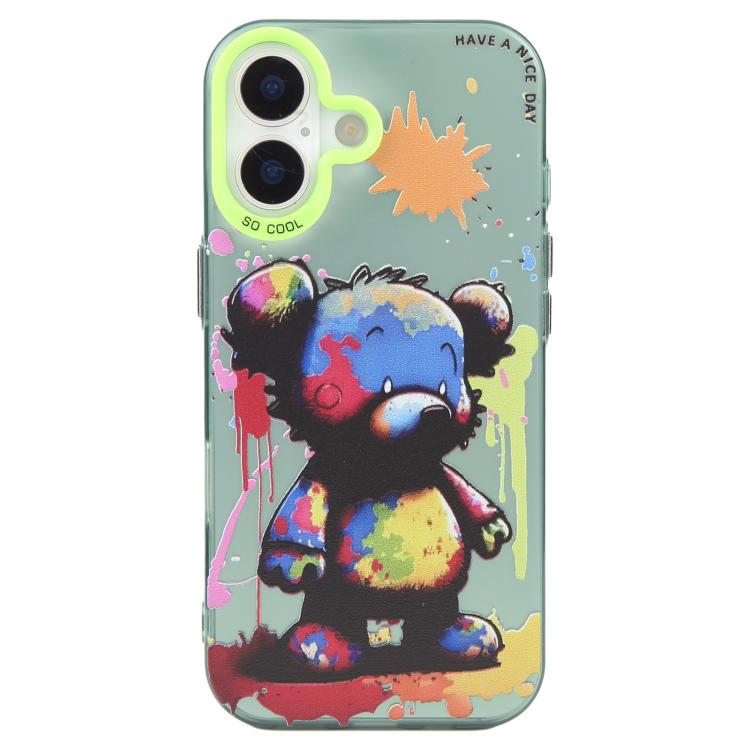 เคสโทรศัพท์ PC + TPU ซีรีส์ภาพวาดน้ำมันลายสัตว์ สำหรับ iPhone 17