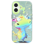 เคสโทรศัพท์ PC + TPU ซีรีส์ภาพวาดน้ำมันลายสัตว์ สำหรับ iPhone 17