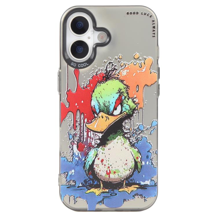 เคสโทรศัพท์ PC + TPU ซีรีส์ภาพวาดน้ำมันลายสัตว์ สำหรับ iPhone 17