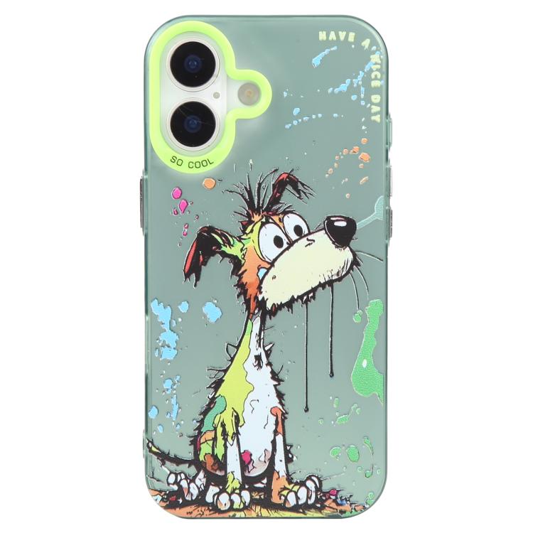 เคสโทรศัพท์ PC + TPU ซีรีส์ภาพวาดน้ำมันลายสัตว์ สำหรับ iPhone 17