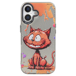 เคสโทรศัพท์ PC + TPU ซีรีส์ภาพวาดน้ำมันลายสัตว์ สำหรับ iPhone 17