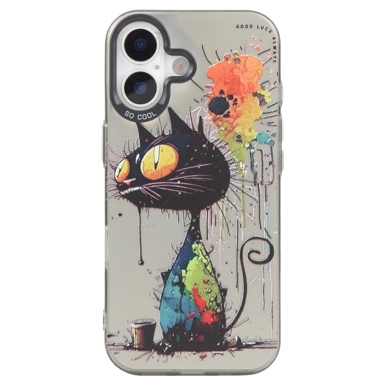 เคสโทรศัพท์ PC + TPU ซีรีส์ภาพวาดน้ำมันลายสัตว์ สำหรับ iPhone 17
