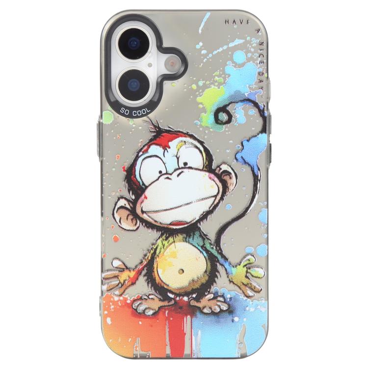 เคสโทรศัพท์ PC + TPU ซีรีส์ภาพวาดน้ำมันลายสัตว์ สำหรับ iPhone 17