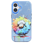 เคสโทรศัพท์ PC + TPU ซีรีส์ภาพวาดน้ำมันลายสัตว์ สำหรับ iPhone 17