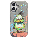 เคสโทรศัพท์ PC + TPU ซีรีส์ภาพวาดน้ำมันลายสัตว์ สำหรับ iPhone 17