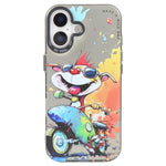 เคสโทรศัพท์ PC + TPU ซีรีส์ภาพวาดน้ำมันลายสัตว์ สำหรับ iPhone 17