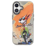 เคสโทรศัพท์ PC + TPU ซีรีส์ภาพวาดน้ำมันลายสัตว์ สำหรับ iPhone 17