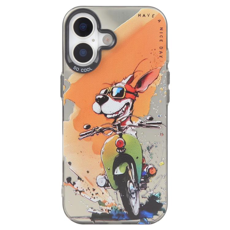 เคสโทรศัพท์ PC + TPU ซีรีส์ภาพวาดน้ำมันลายสัตว์ สำหรับ iPhone 17