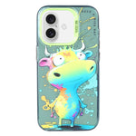 เคสโทรศัพท์ PC + TPU ซีรีส์ภาพวาดน้ำมันลายสัตว์ สำหรับ iPhone 16 Pro Max