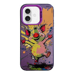 เคสโทรศัพท์ PC + TPU ซีรีส์ภาพวาดน้ำมันลายสัตว์ สำหรับ iPhone 16 Pro Max