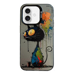 เคสโทรศัพท์ PC + TPU ซีรีส์ภาพวาดน้ำมันลายสัตว์ สำหรับ iPhone Air