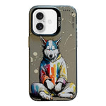 เคสโทรศัพท์ PC + TPU ซีรีส์ภาพวาดน้ำมันลายสัตว์ สำหรับ iPhone Air