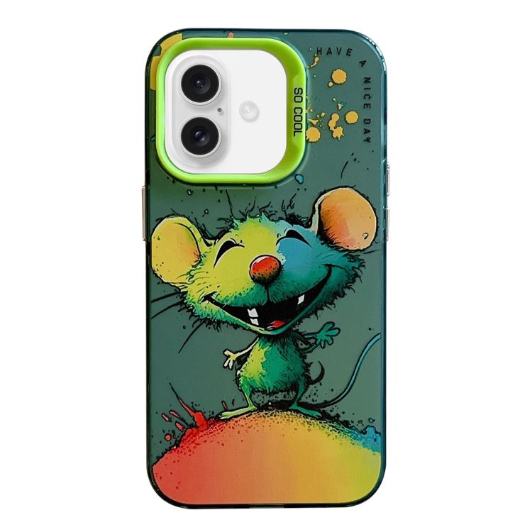 เคสโทรศัพท์ PC + TPU ซีรีส์ภาพวาดน้ำมันลายสัตว์ สำหรับ iPhone Air