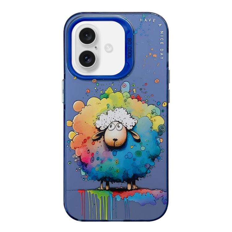 เคสโทรศัพท์ PC + TPU ซีรีส์ภาพวาดน้ำมันลายสัตว์ สำหรับ iPhone Air