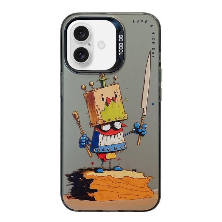 เคสโทรศัพท์ PC + TPU ซีรีส์ภาพวาดน้ำมันลายสัตว์ สำหรับ iPhone Air
