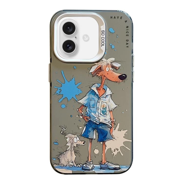 เคสโทรศัพท์ PC + TPU ซีรีส์ภาพวาดน้ำมันลายสัตว์ สำหรับ iPhone Air