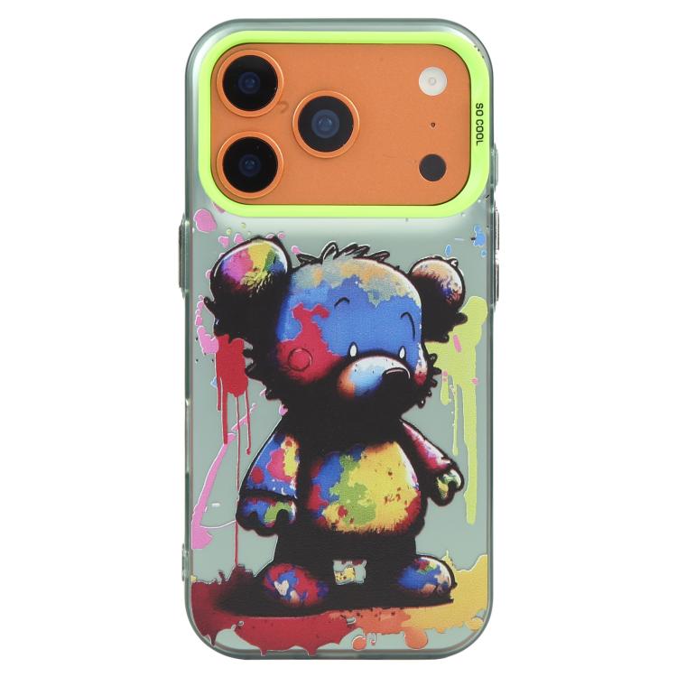 เคสโทรศัพท์ PC + TPU ซีรีส์ภาพวาดน้ำมันลายสัตว์ สำหรับ iPhone 17 Pro