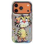 เคสโทรศัพท์ PC + TPU ซีรีส์ภาพวาดน้ำมันลายสัตว์ สำหรับ iPhone 17 Pro