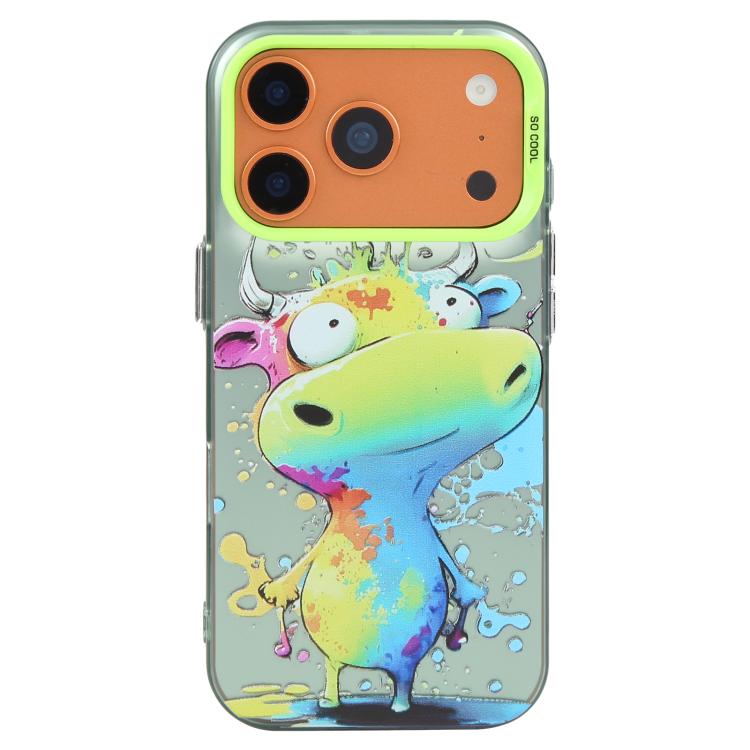 เคสโทรศัพท์ PC + TPU ซีรีส์ภาพวาดน้ำมันลายสัตว์ สำหรับ iPhone 17 Pro